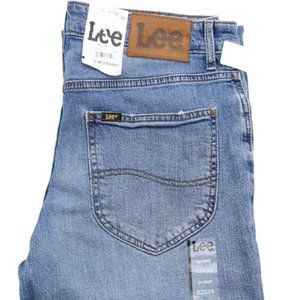 Lee W32 L34 Slim Fit Straight Leg Premium Quality Men's Jeans Blue New
